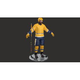 Hockey Player 5 PBR 3D model